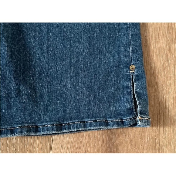 Frame || Le Crop Mini Boot Jeans Slit Rivet Morongo Blue Wash Sz30 *J8 - Picture 4 of 4